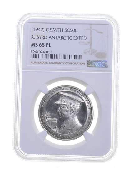 MS65 PL (1947) R. Byrd Expedition C.Smith So Called Half Dollar - NGC