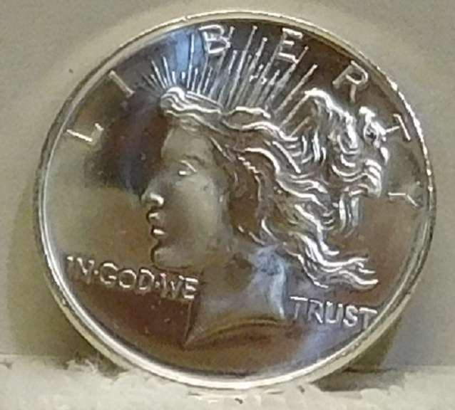1 Oz Silver PRF Round - Peace  GEM