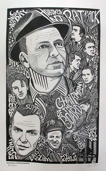 Ben G. Hand Signed, Frank Sinatra Rat Pack