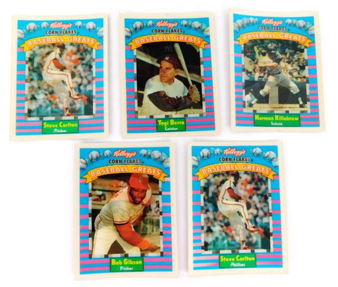 5 Kellogg's Cornflakes 1991 Baseball Greats