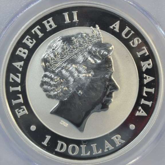Flawless 2015-P Australia Silver $1. PCGS MS70 John Mercanti signed