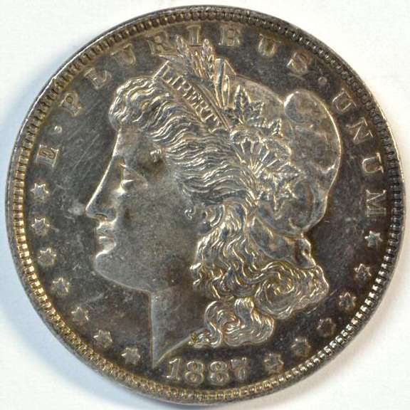 Ultra Deep Mirror Prooflike BU 1887 Morgan Silver Dollar