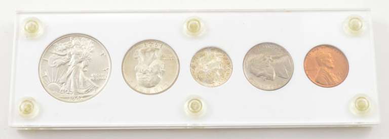 1947 United States 5 Coin Set