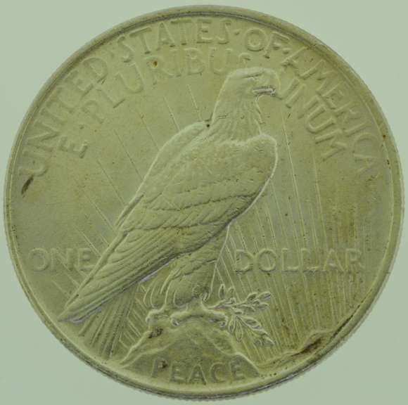 1922 Peace Silver Dollars $1 US Coin Flashy White Slider BU