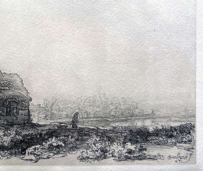 Rembrandt, LANDSCAPE WITH COTTAGE