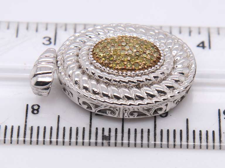 925 Sterling Silver Diamond Pendant
