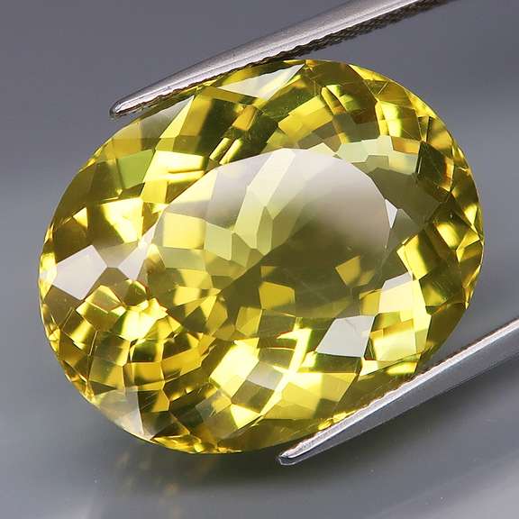Glittering 23.64ct top lemon yellow unheated Citrine