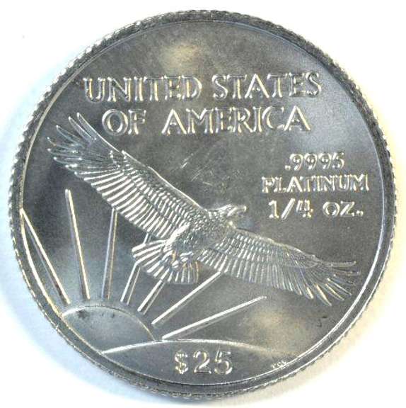 Immaculate Superb Gem BU 2008 $25 pure Platinum Eagle