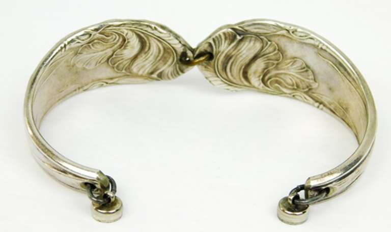 Wonderful Antique Silverplate Bracelet, Mono K