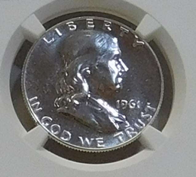1961 Silver PRF Franklin Hf NGC PF67