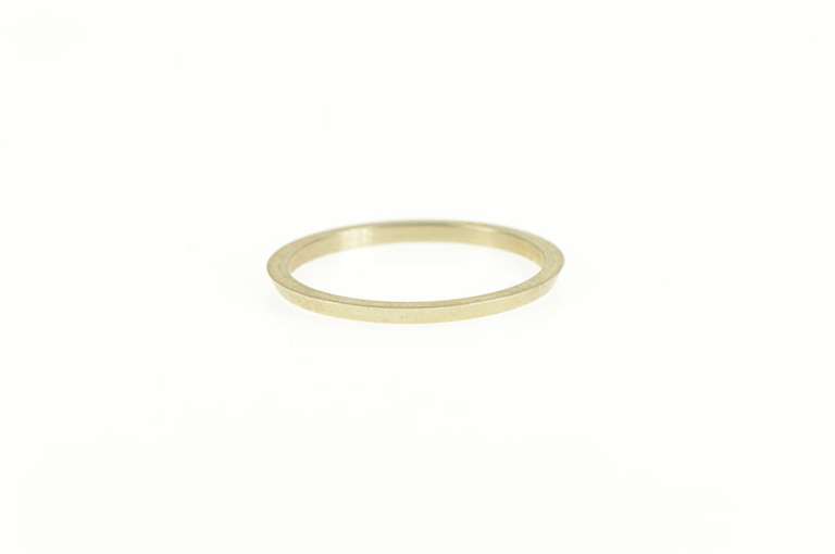 14K White Gold Classic Simple Vintage NOS 1950's Band Ring