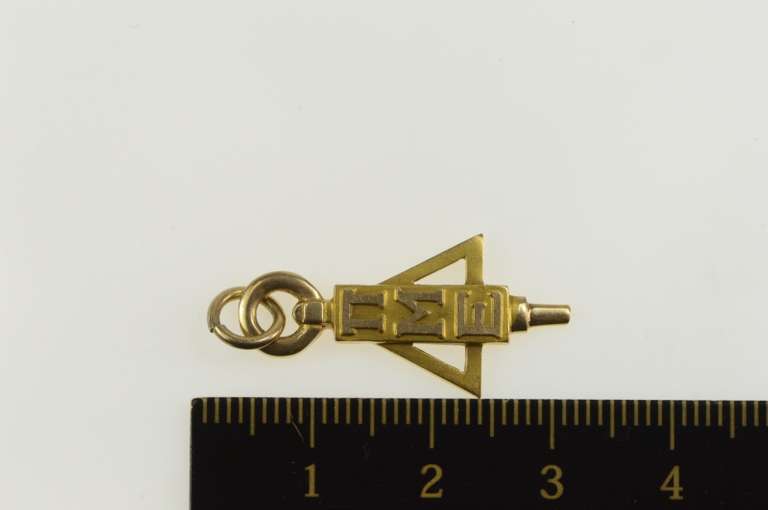 10K Yellow Gold Pi Mu Epsilon Mathematics Honors Society Charm/Pendant