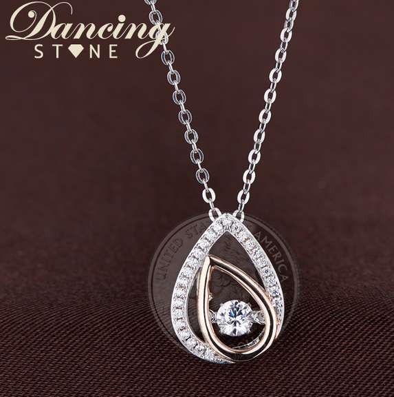 TWO TONE ROSE GOLD PENDANT