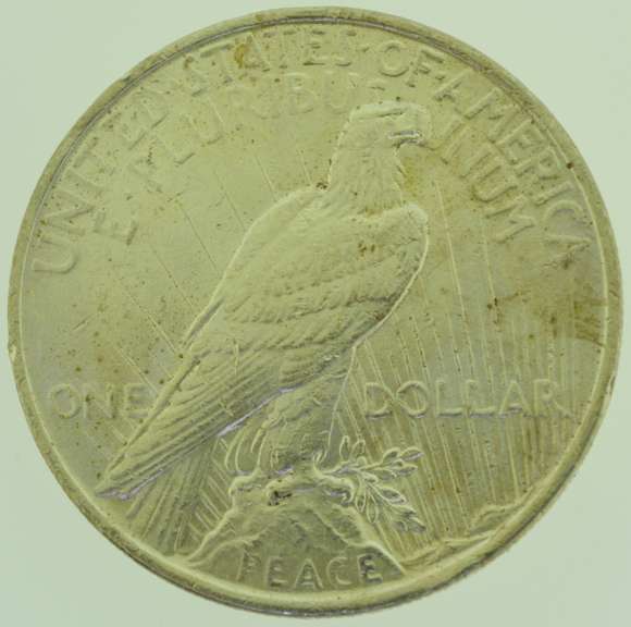 1922 Peace Silver Dollars $1 US Coin Flashy White Slider BU