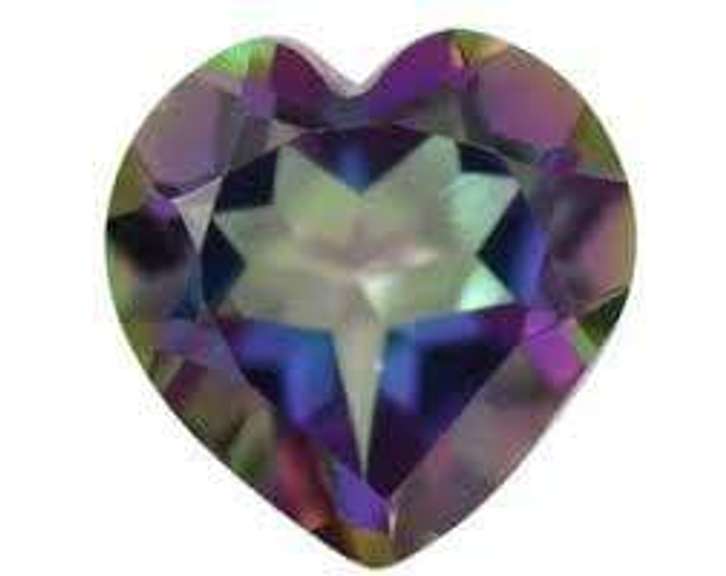 7MM HEART MYSTIC TOPAZ LOOSE GEMSTONE