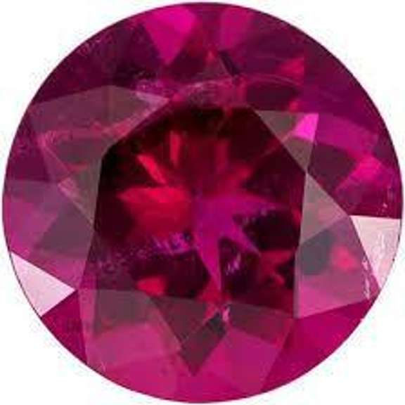2.5MM ROUND CREATED RED TOURMALINE LOOSE GEMSTONE