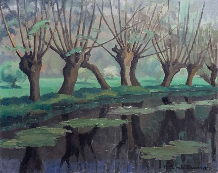 Paul Emille Pissarro Original Oil on Canvas