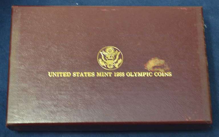 1988 Olympic MS And Proof Set Without Gold.