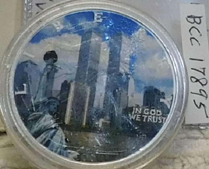 1 oz 999  Sil 2001 Eagle, Twin Towers