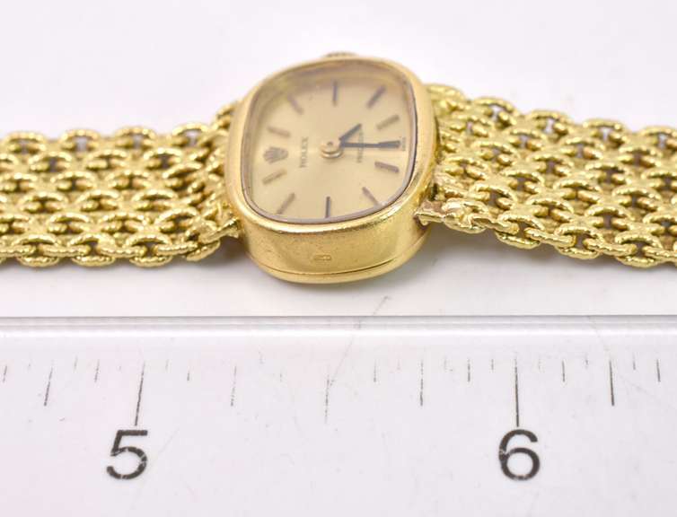 Luxurious Child/Ladies 18K Yellow Gold Rolex Mechanical Wind Watch