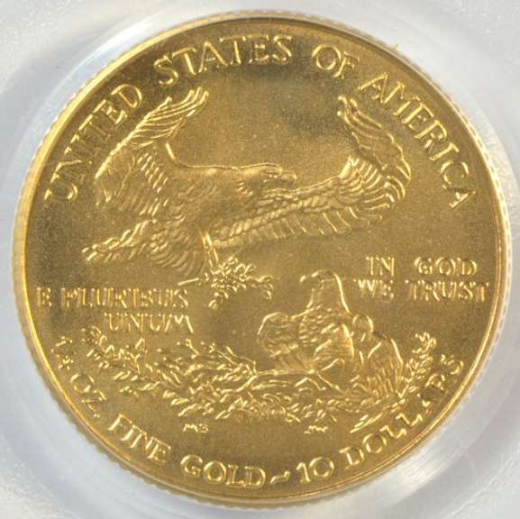 'Perfect' 2004 $10 Gold Eagle coin. PCGS MS69