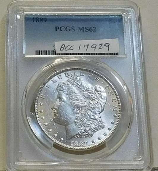 1889 Morgan Dol PCGS MS-62