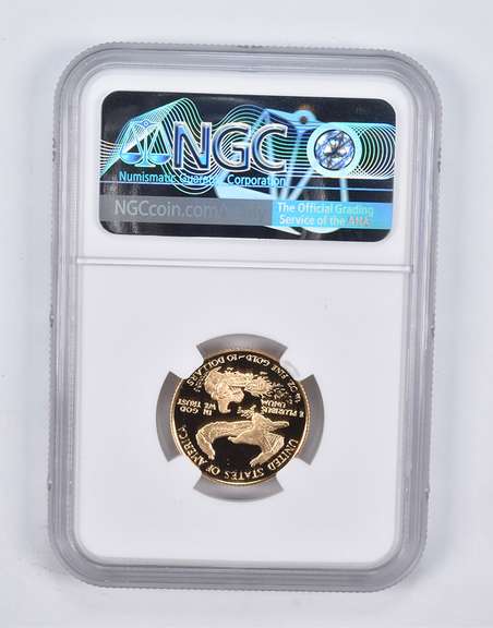 PF70 UCAM 1989-P $10 American Gold Eagle 1/4 Oz. .999 Fine Gold NGC