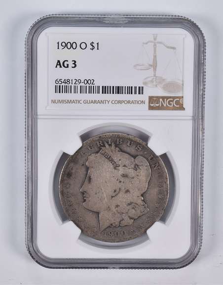 AG3 1900-O Morgan Silver Dollar NGC