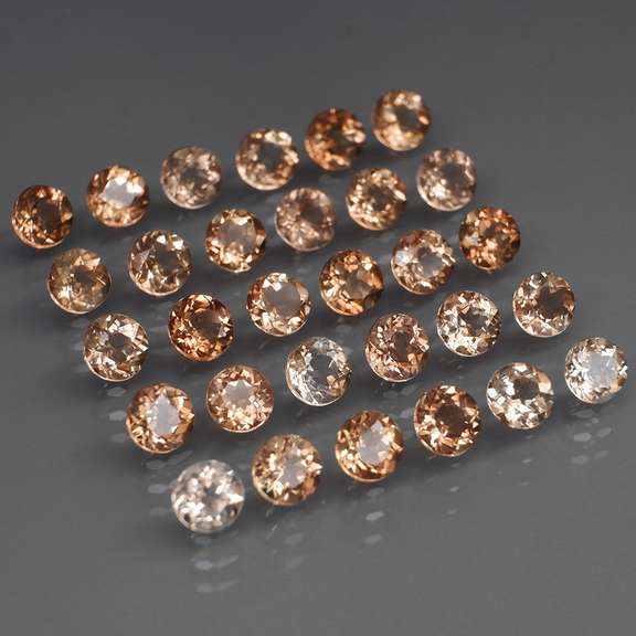 Superb quality 9.10ct 30pc imperial Topaz set