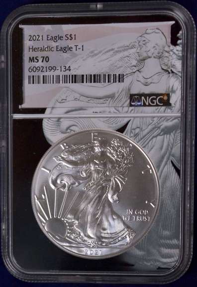 2021 Eagle S$1 Type 1 NGC MS70