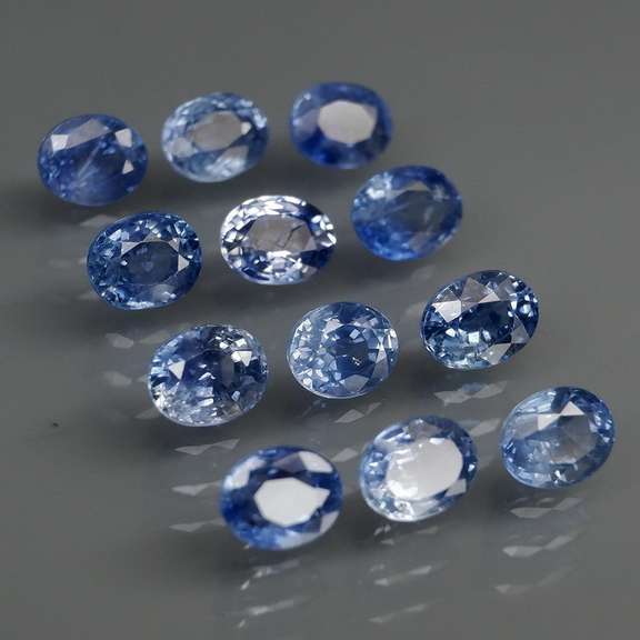 Heated only cornflower blue 4.25ct Sapphire set