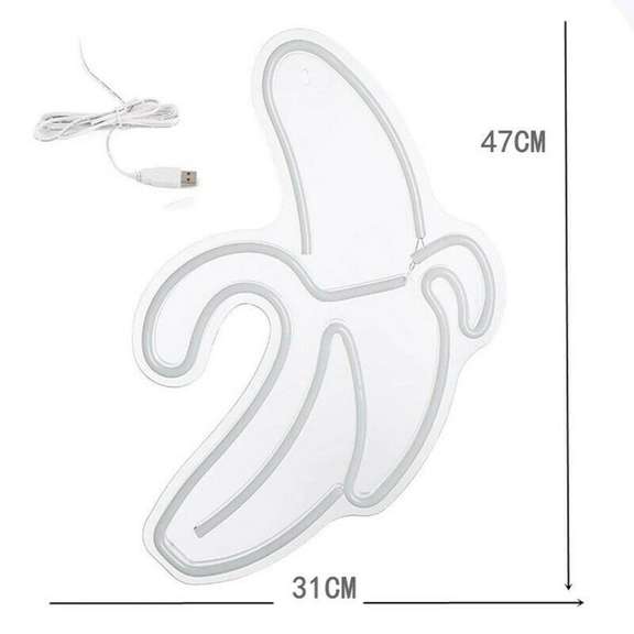Banana LED Neon Sign Light Art Wall Lamp