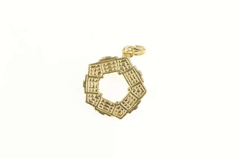 14K Yellow Gold Pentagon Washington DC DOD Headquarters Charm/Pendant