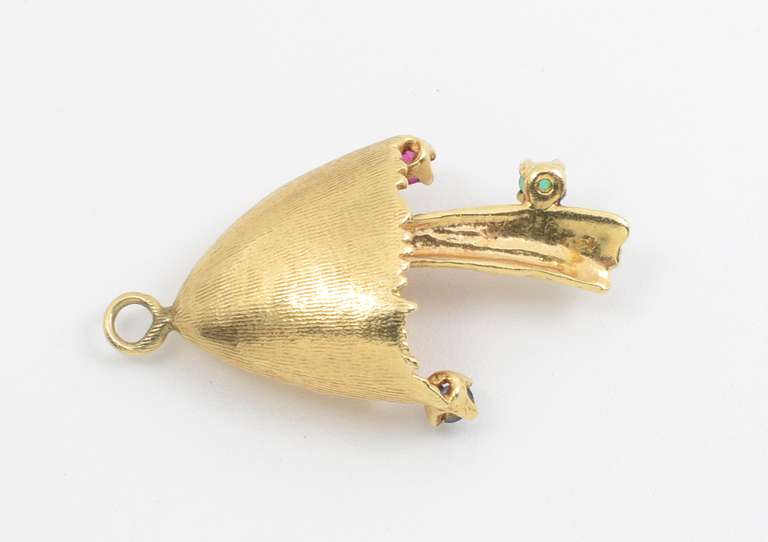 Whimsical 14k Mushroom Charm