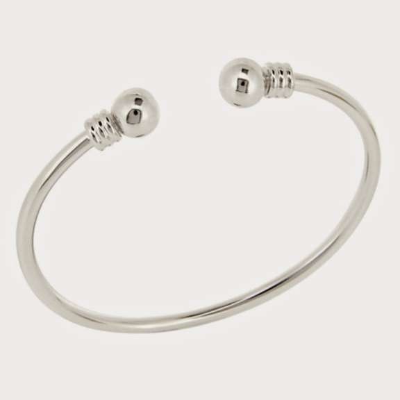 Sterling Silver Designer-Inspired Polished Cuff Bangle