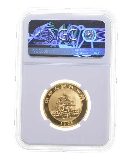 MS68 1993 China 50 Yuan - 1/2 Oz. Gold Panda - Small Date - Graded NGC
