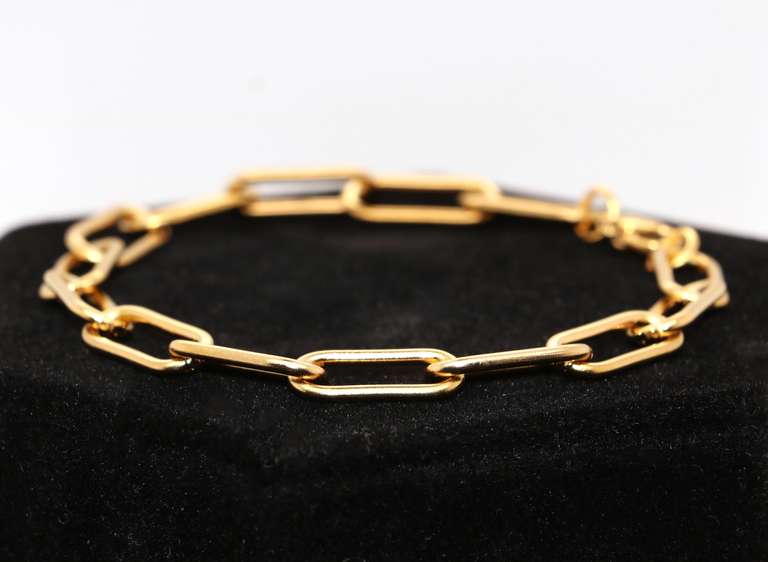 Trendy Stainless Steel Paperclip Chain Bracelet