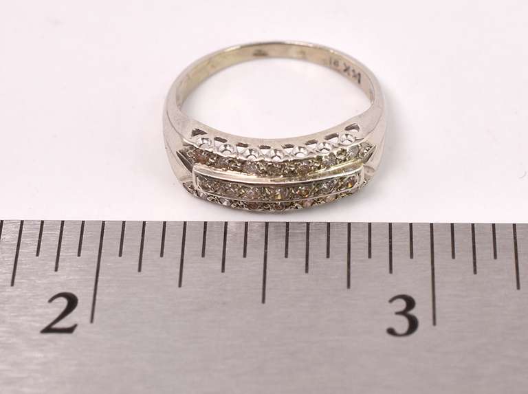 Immaculate Vintage Diamond Band Ring in 14K Yellow Gold