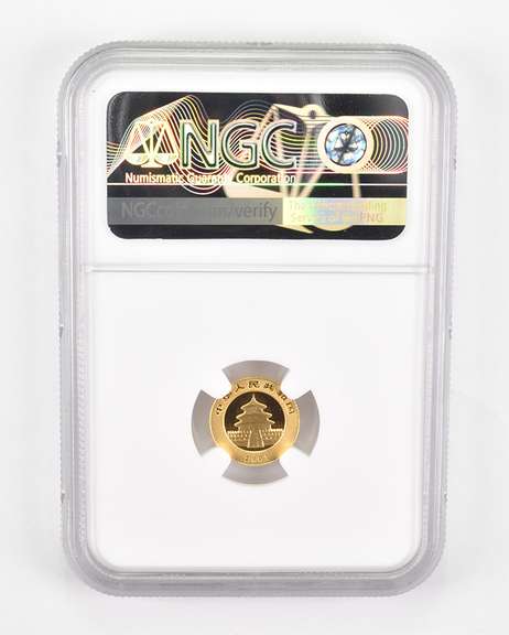 MS69 2001 China 20 Gold Yuan - Panda - Graded NGC