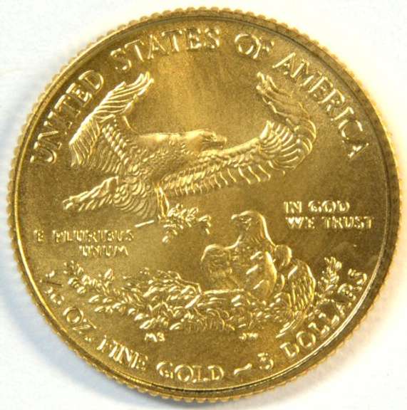 Pristine-perfect Super Gem BU 2017 $1 American Gold Eagle coin