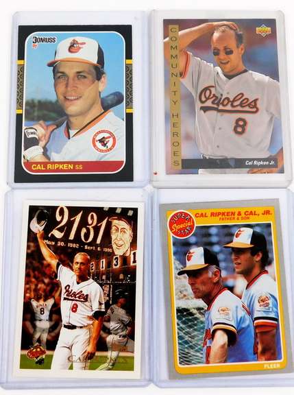 4 Cal Ripken, Jr. Baseball Cards