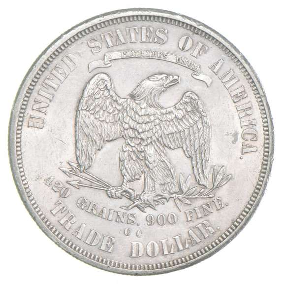 1874-CC Seated Liberty Trade Dollar