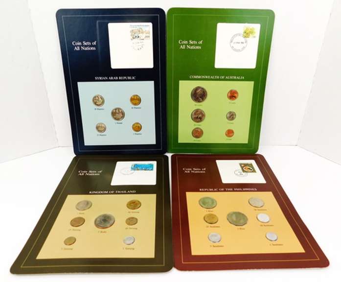4 Sets of Coins of All Nations, Sealed