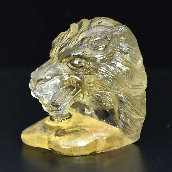 Fierce 90.52ct untreated Citrine carving!