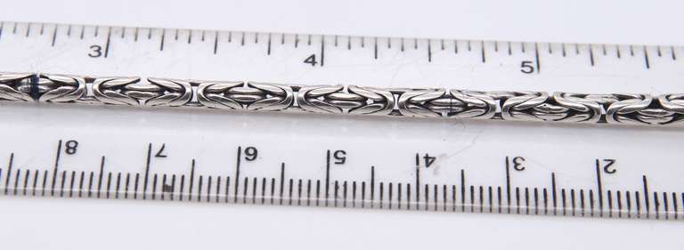 925 Sterling Silver Byzantine Bracelet