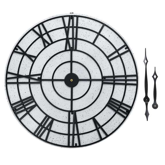 32 Inch Metal Wall Clock Roman Digital Iron Wall Clock