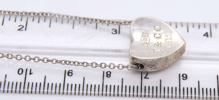 Tiffany & Co Heart Shaped Pendant on Chain