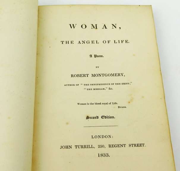 1833 Woman, A Poem by Robert Montgomery