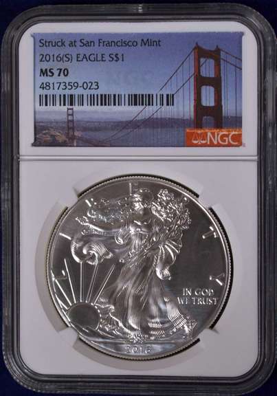 2016-(S) American Silver Eagle NGC MS70