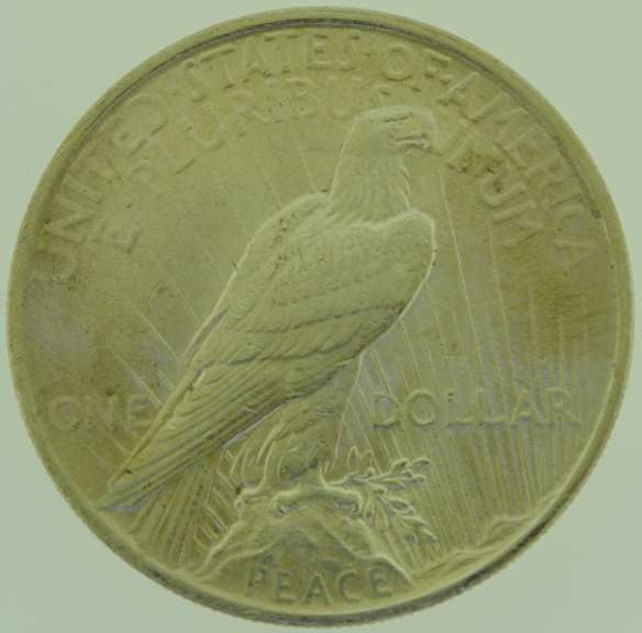 1922 Peace Silver Dollars $1 US Coin Flashy White Slider BU